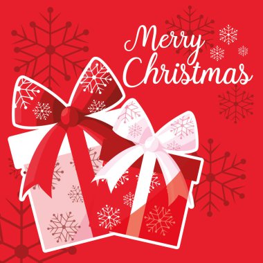 neşeli Noel vektör çizim tasarım hediye kutuları ayarla