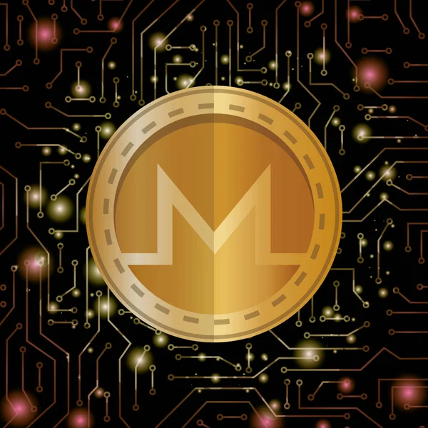 Commerce électronique avec monero — Image vectorielle