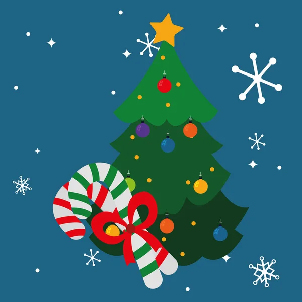 Diseño del árbol de Navidad — Vector de stock