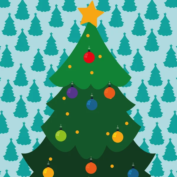 Diseño del árbol de Navidad — Archivo Imágenes Vectoriales