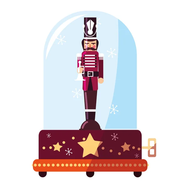 クリスマスの音楽ボックスの設計 — ストックベクタ
