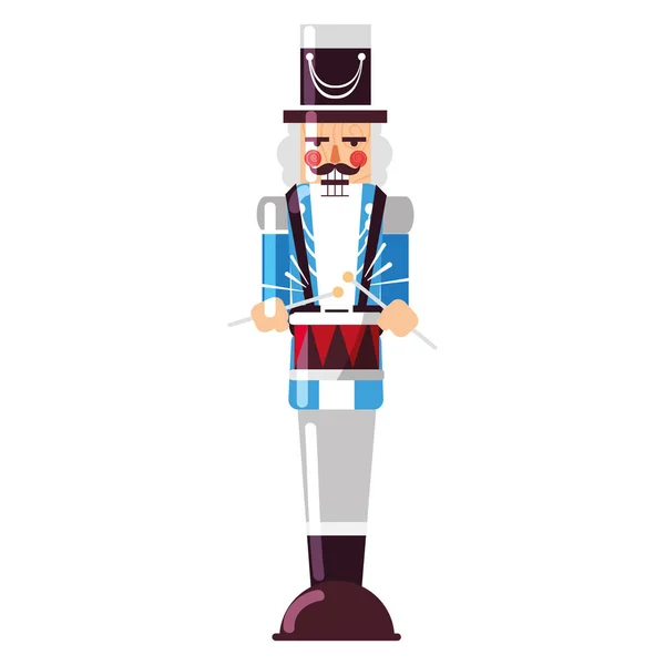 Christmas nutcracker design — Stock Vector