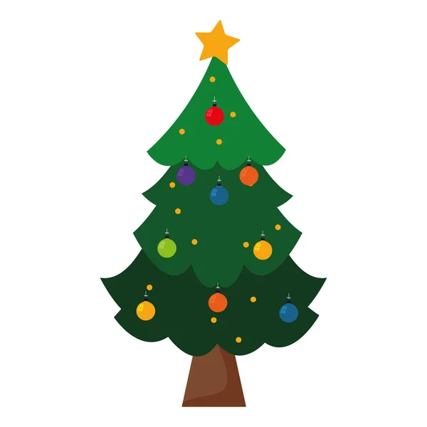 Diseño del árbol de Navidad — Vector de stock