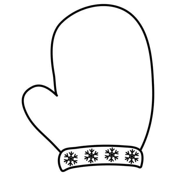 Kerst handschoen ontwerp — Stockvector
