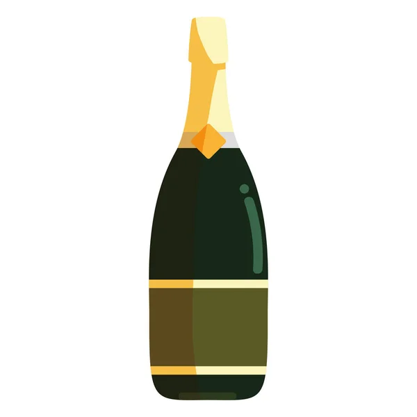 Ícone de garrafa de champanhe — Vetor de Stock