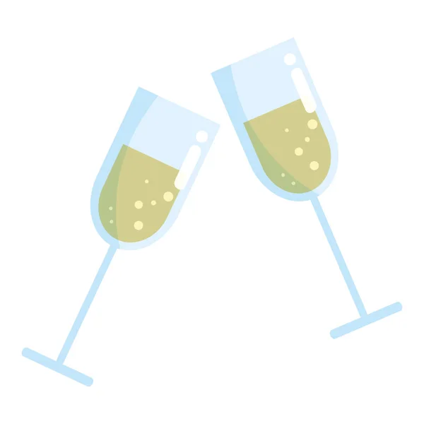 Champagne glass design — Stock Vector