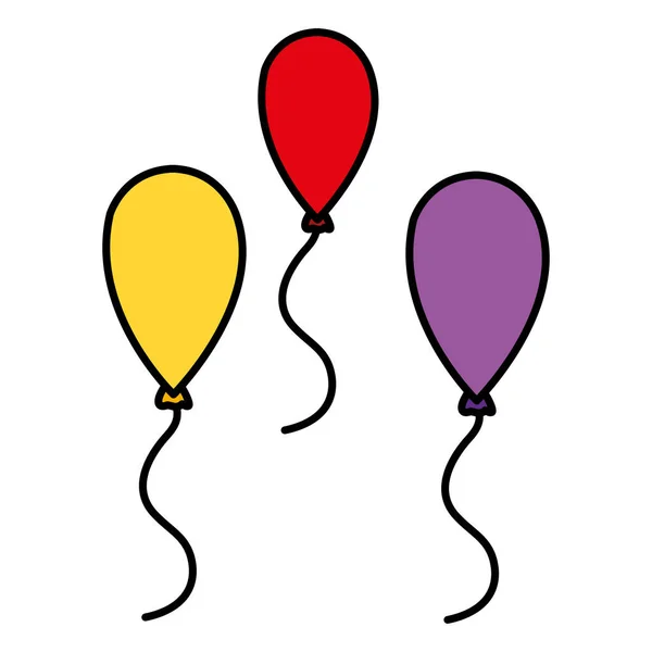 Symboldesign für Luftballons — Stockvektor
