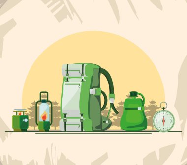 aksesuar kamp bölgesinin ayarla