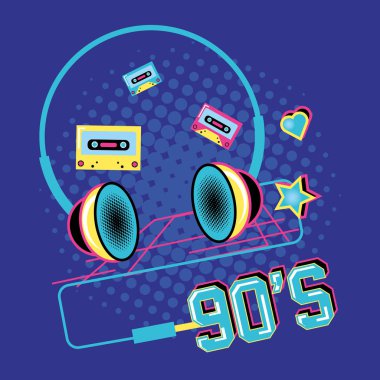 90'ların teyp kasetiyle kulaklık