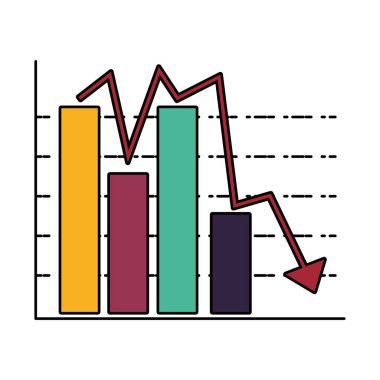 aşağı ok ile barlarda istatistiksel grafik