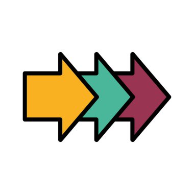 oklar Infographic izole simgesinin