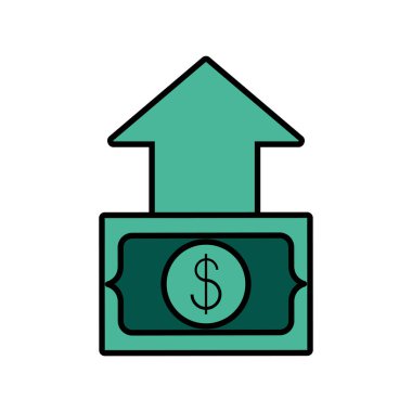 Bill Doları para ile yukarı ok