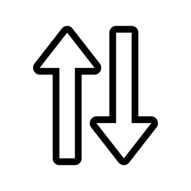 Infographic yukarı ve aşağı okları