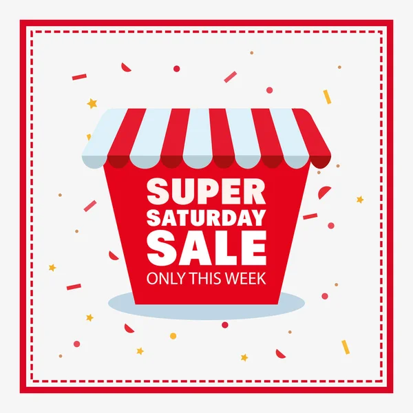 Super samedi vente — Image vectorielle