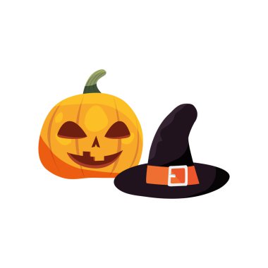 Cadılar Bayramı Balkabağı ve şapka kostüm