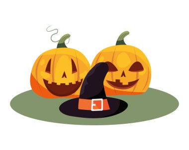 Cadılar Bayramı Balkabağı ve şapka kostüm