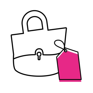 zarif kadın çantası etiketi ticari ile