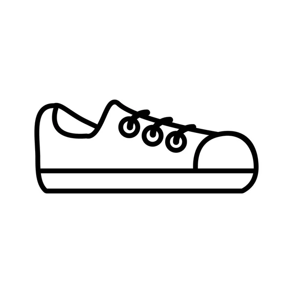 Shoe male isolated icon — Stock Vector