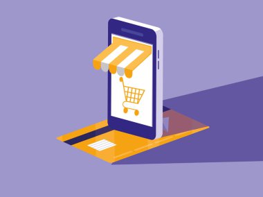 smartphone ve kredi kartı ile alışveriş online