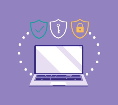 dizüstü bilgisayar kümesiyle asma kilitler