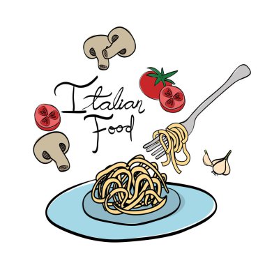 lezzetli İtalyan yemek menüsü