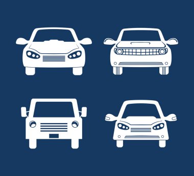 Otopark arabalar kümesi