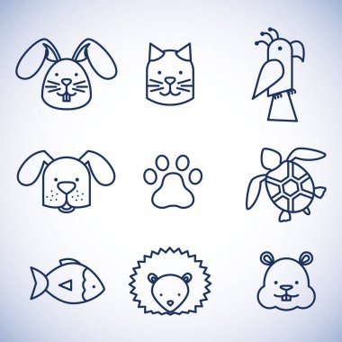 Evcil hayvan simgeler grubunu
