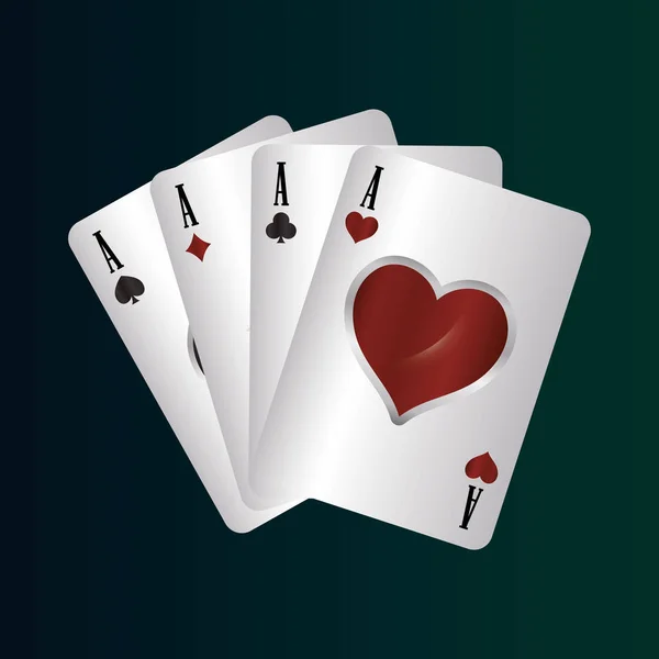 Szerencsejáték casino koncepció — Stock Vector