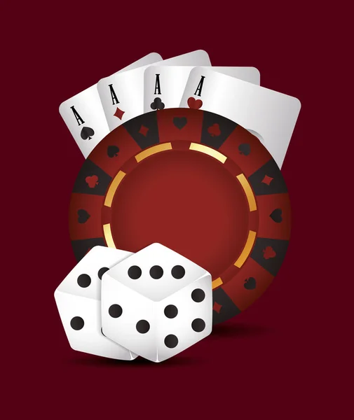 Jeu concept de casino — Image vectorielle