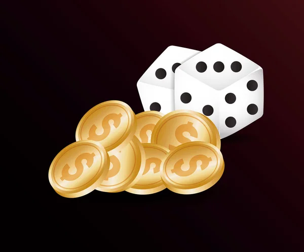 Glücksspiel Casino-Konzept — Stockvektor