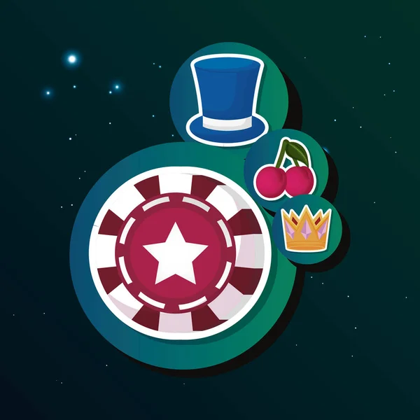 Gokken casino concept — Stockvector