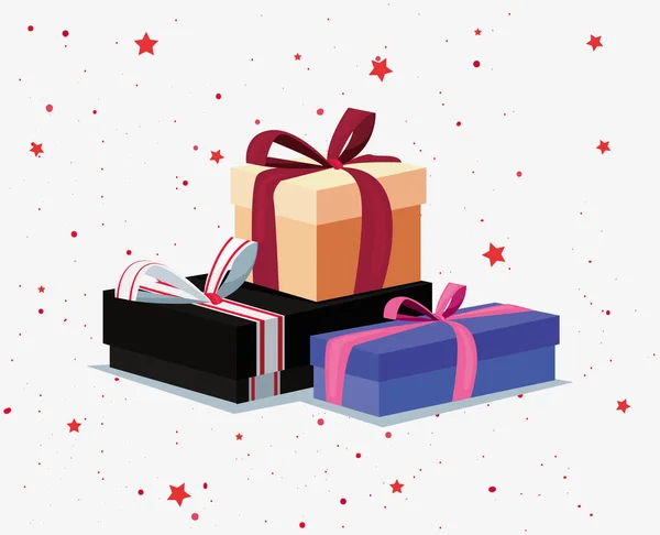 Caja de regalo celebración — Vector de stock