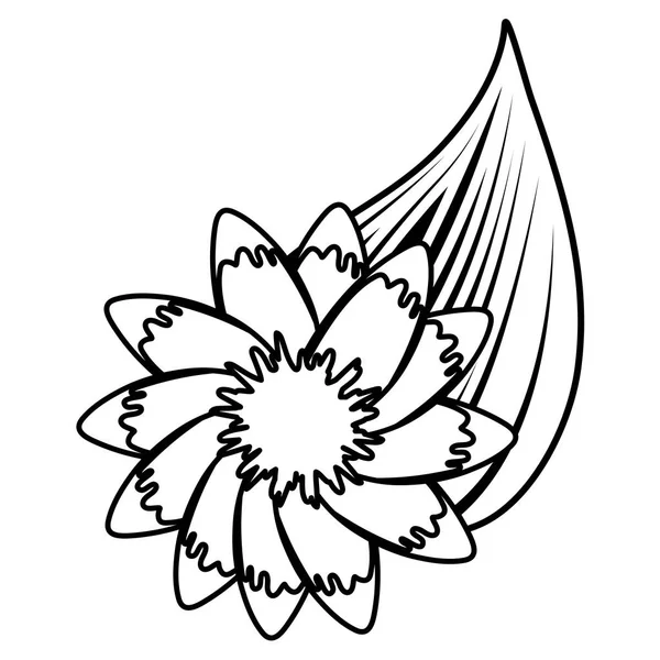 Ícone de flor tropical — Vetor de Stock
