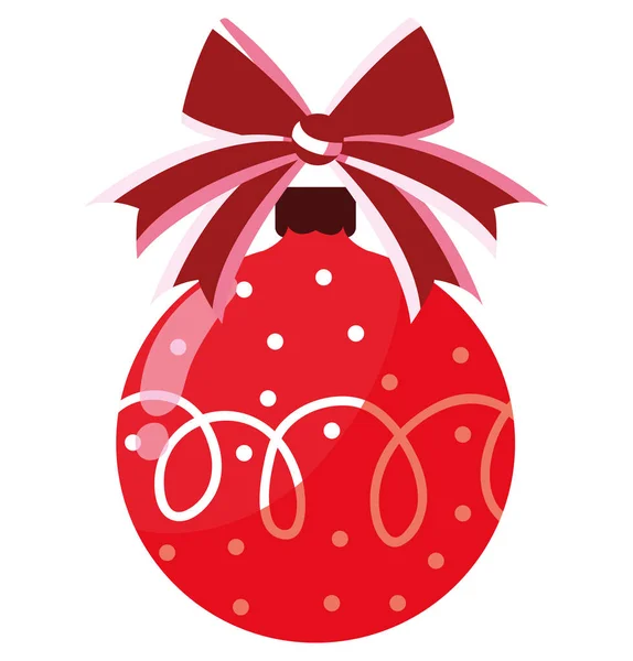 Conception de boule de Noël — Image vectorielle