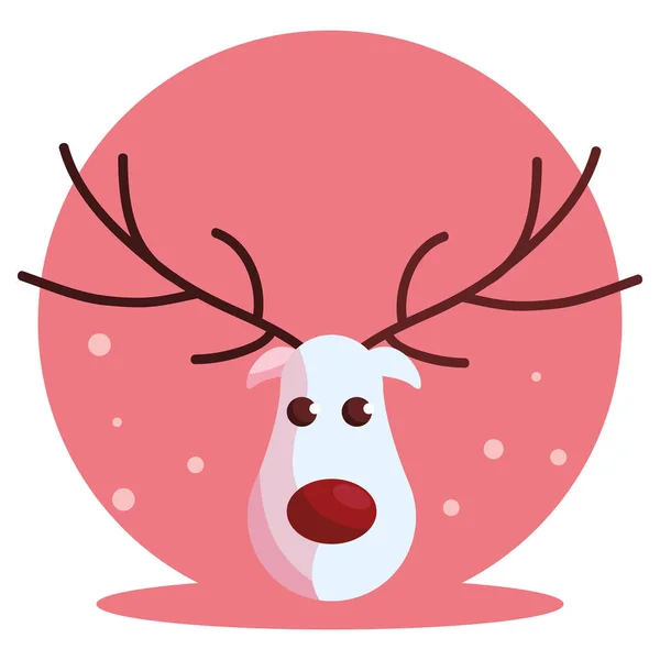 Weihnachtliches Hirschdesign — Stockvektor