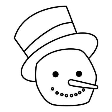 Yılbaşı kardan adam simgesi