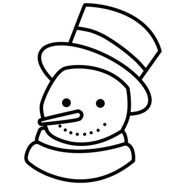 Yılbaşı kardan adam simgesi