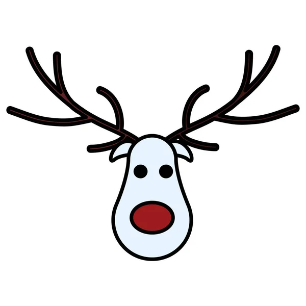 Navidad ciervos diseño — Vector de stock