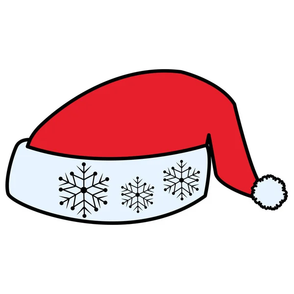 Icono sombrero de Navidad — Vector de stock