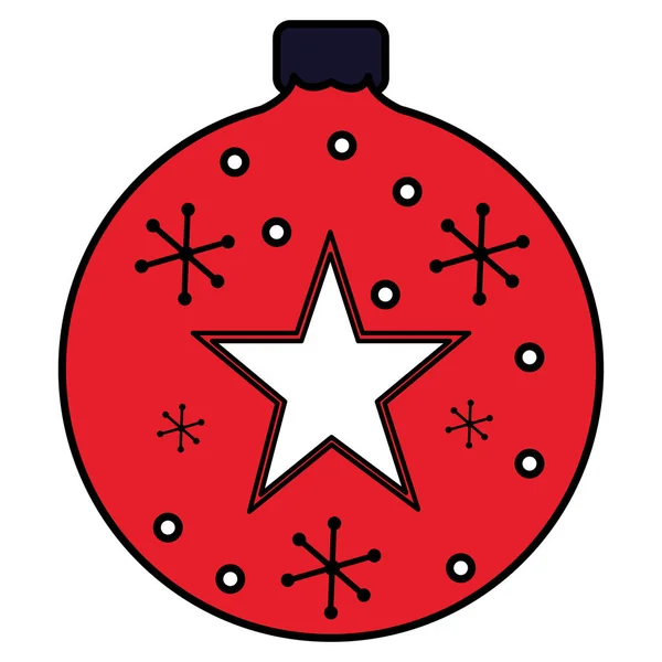 Design palla di Natale — Vettoriale Stock