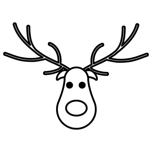 Navidad ciervos diseño — Vector de stock