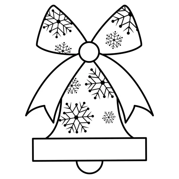 Diseño de campana de Navidad — Vector de stock