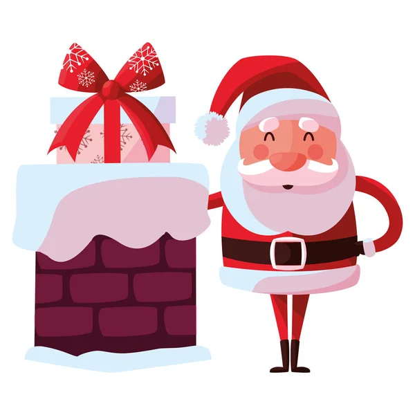 Desenhos animados santa claus design — Vetor de Stock