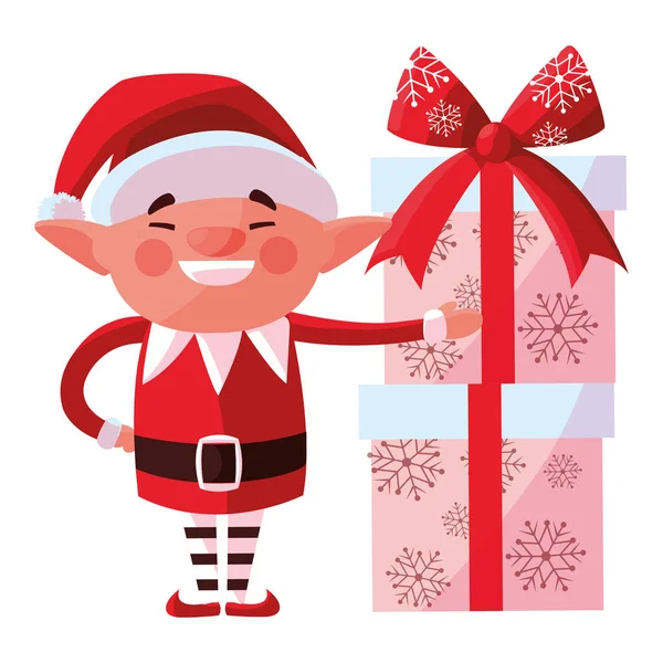 Christmas elf design — Stock Vector