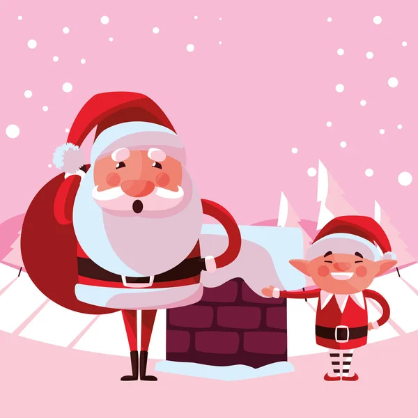 Christmas Santa claus ontwerp — Stockvector