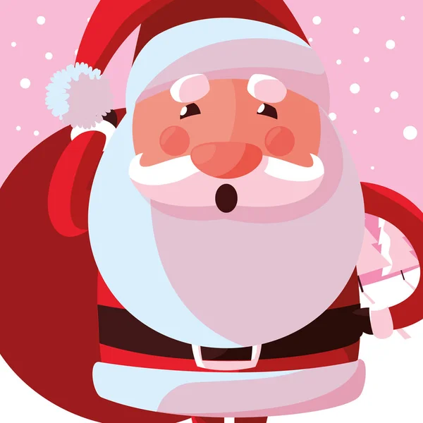 Navidad Santa Claus diseño — Archivo Imágenes Vectoriales