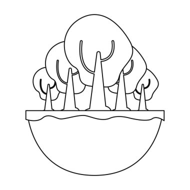 Beyaz arka plan açık havada ağaç orman