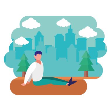 Yoga park şehir yapma adam