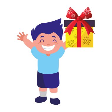 mutlu çocuk Noel hediyesi holding