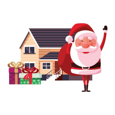 Noel Noel Baba çanta hediye ev